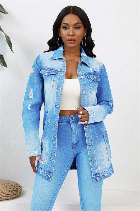 Boho Jean Jacket By Claude