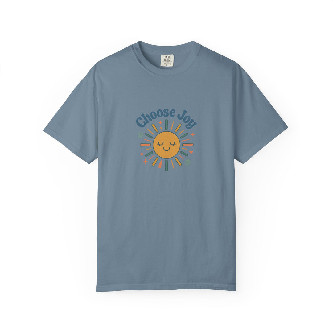 Sunshine Retro T-Shirt with Choose Joy Design