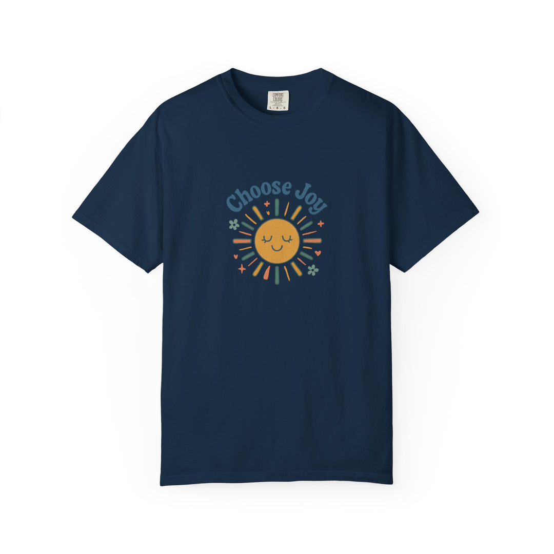 Sunshine Retro T-Shirt with Choose Joy Design