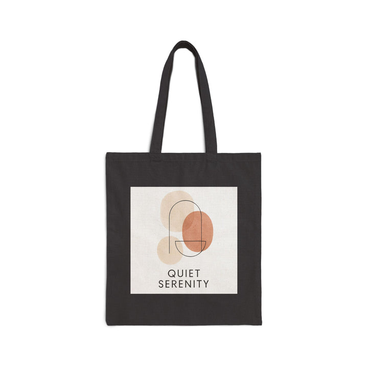 Canvas Tote Bag Quiet Serenity Earthy Colors