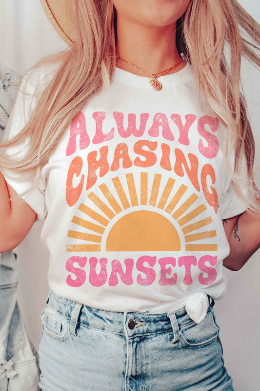 Always Chasing Sunsets Graphic Tee A. BLUSH CO.