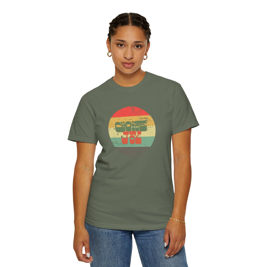 Retro Sunset T-shirt - Choose Joy Shirt