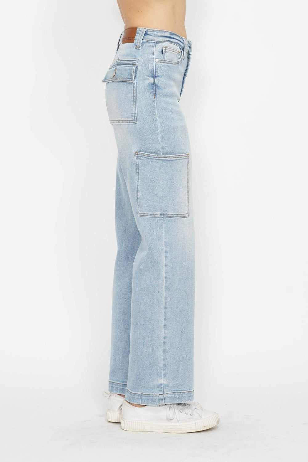 Judy Blue High Waist Straight Cargo Jeans