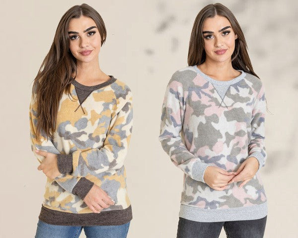 Camo Chic Pullover EG fashion