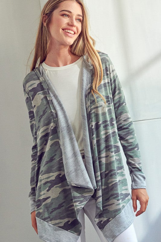 Camouflage Cascade Cardigan e Luna