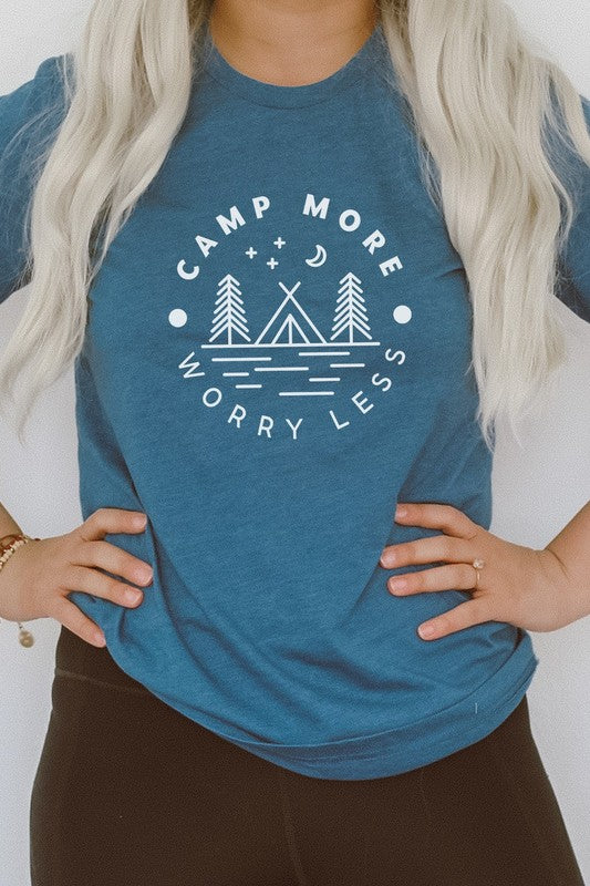 Camp More Worry Less Graphic Tee Kissed Apparel