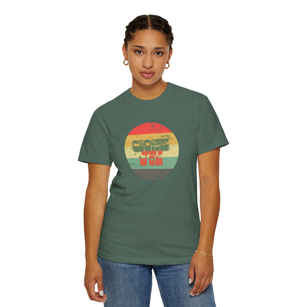 Retro Sunset T-shirt - Choose Joy Shirt