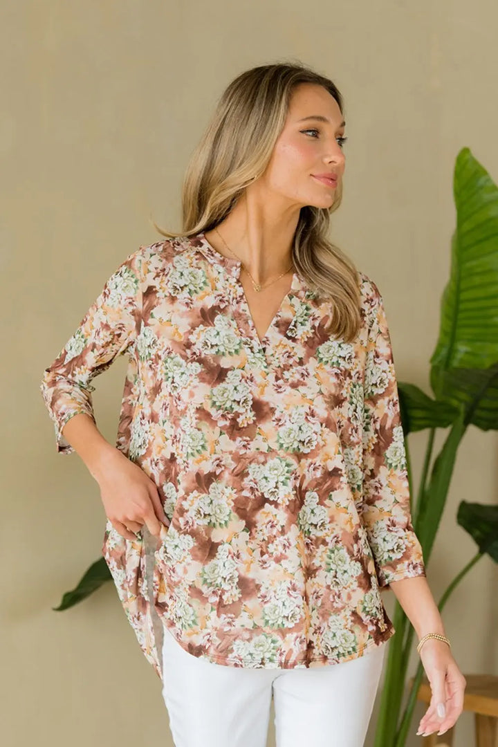 Fall In Love Floral Top Trendsi