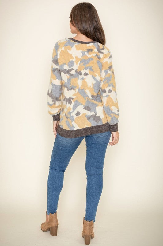 Camo Chic Pullover EG fashion