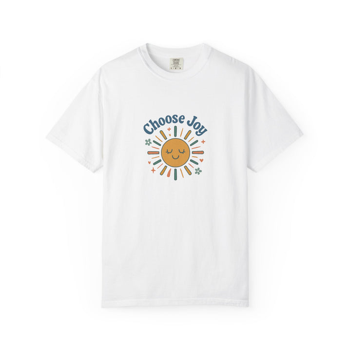 Sunshine Retro T-Shirt with Choose Joy Design