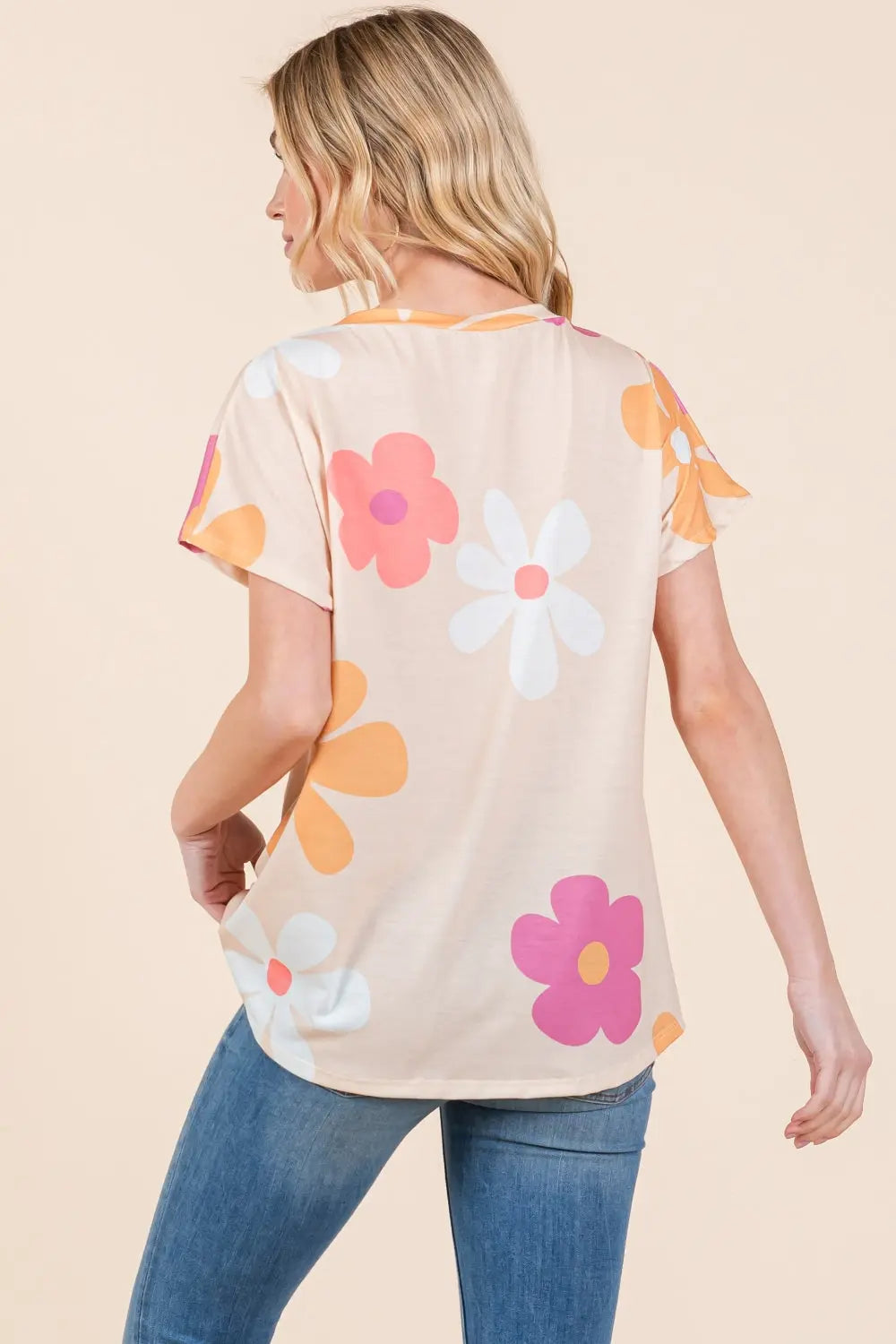 Coming Up Daisies Short Sleeve T-Shirt Trendsi