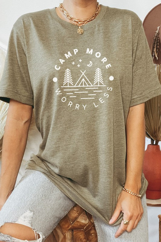 Camp More Worry Less Graphic Tee Kissed Apparel