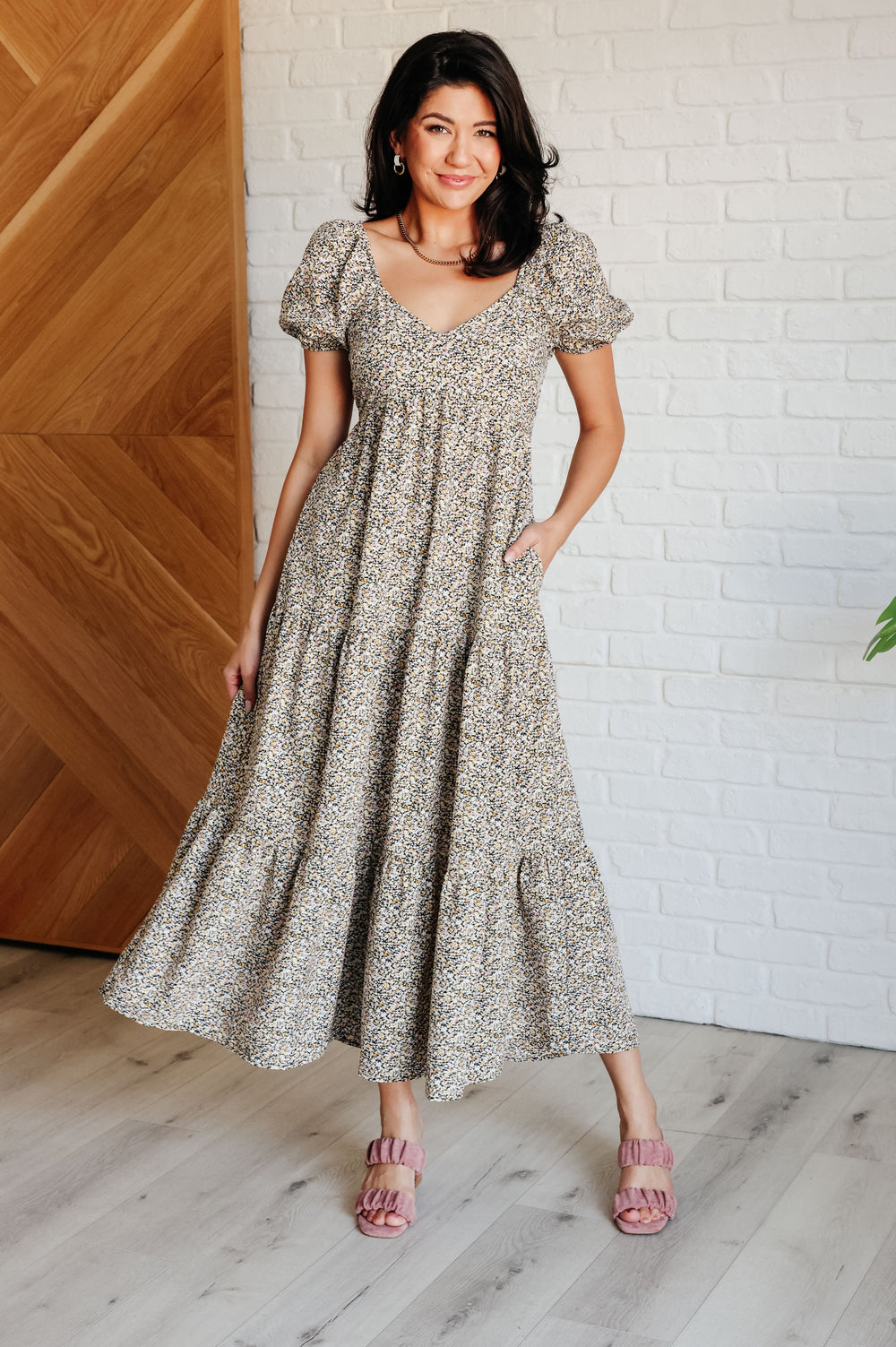 A Moment of Love Balloon Sleeve Dress Ave Shops