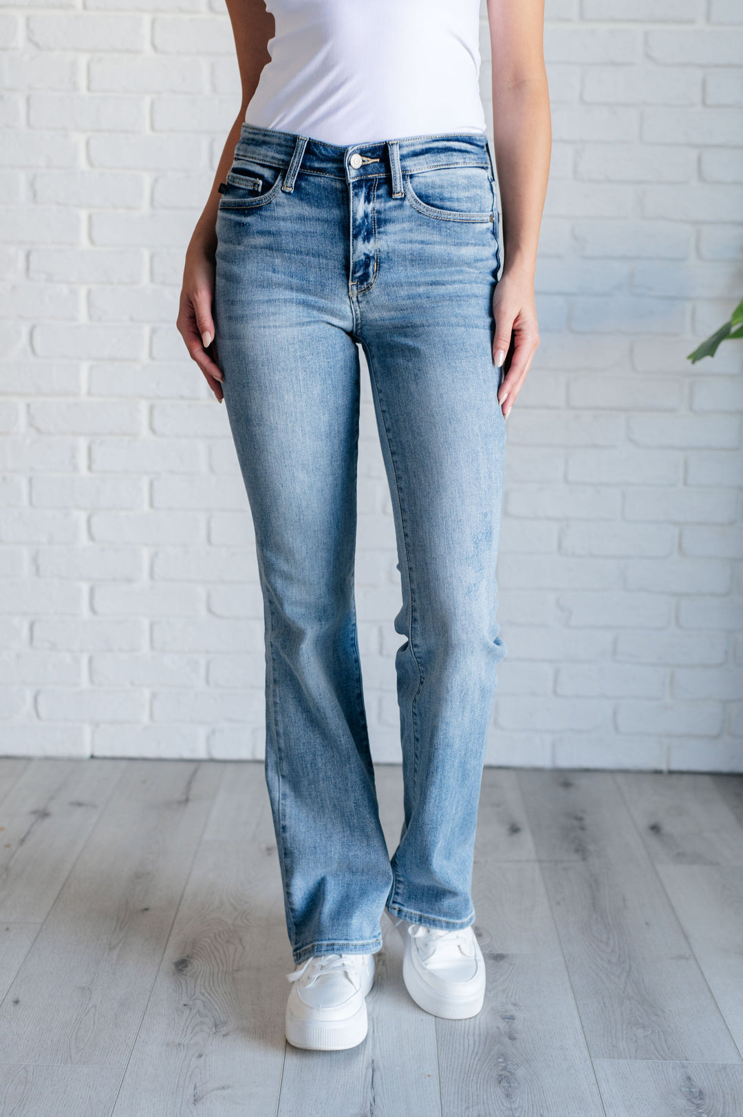 Alana Mid Rise Clean Bootcut Jeans Ave Shops