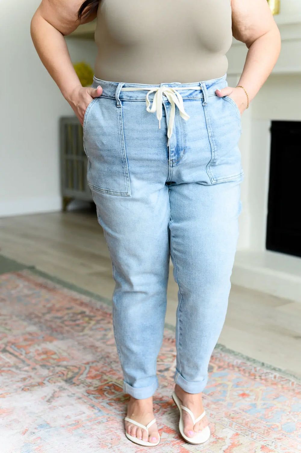 Cooper High Rise Vintage Denim Jogger Ave Shops