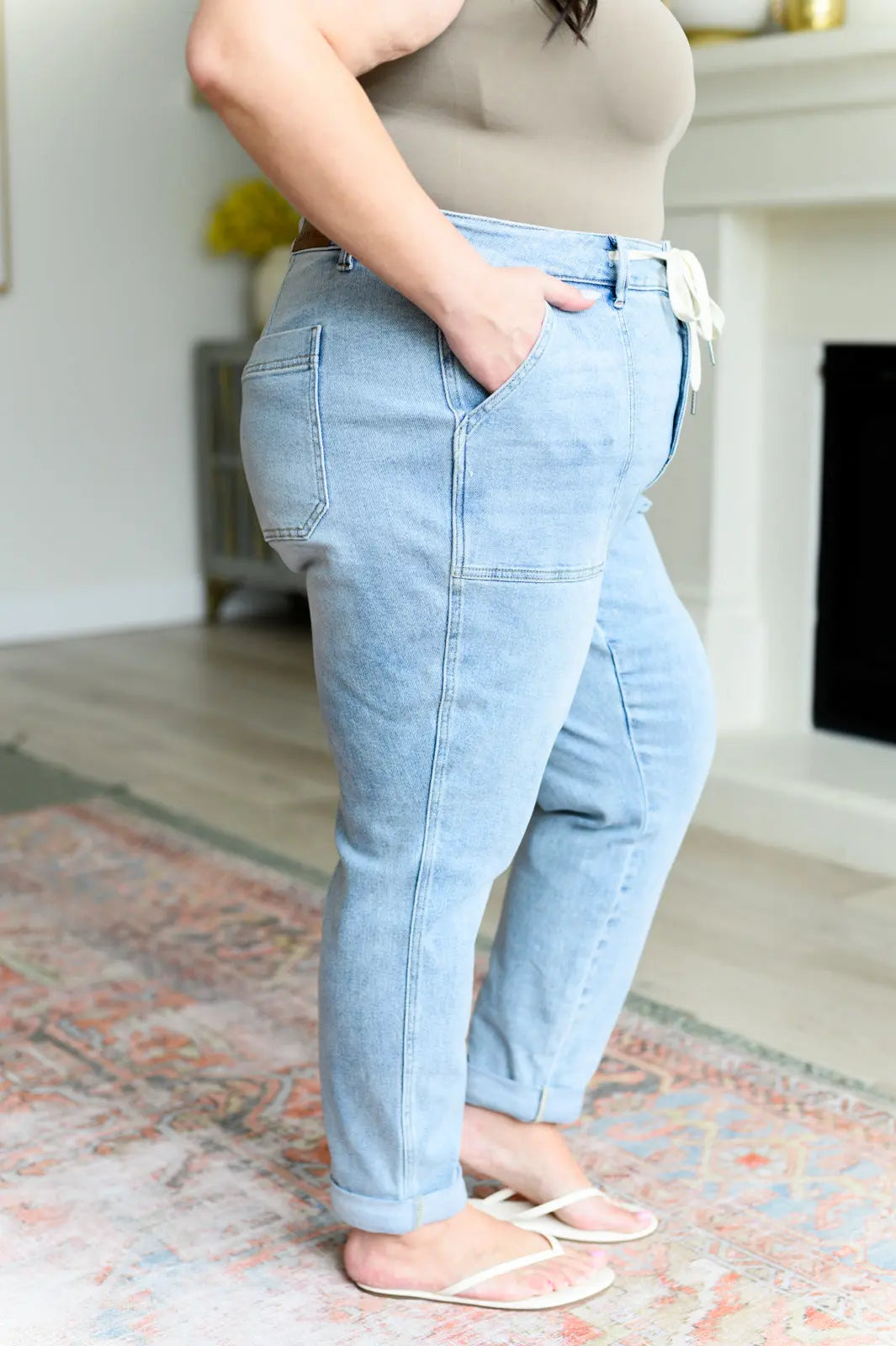 Cooper High Rise Vintage Denim Jogger Ave Shops