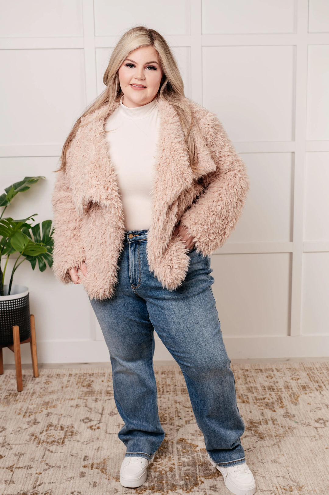 Disco Queen Faux Fur Coat Ave Shops