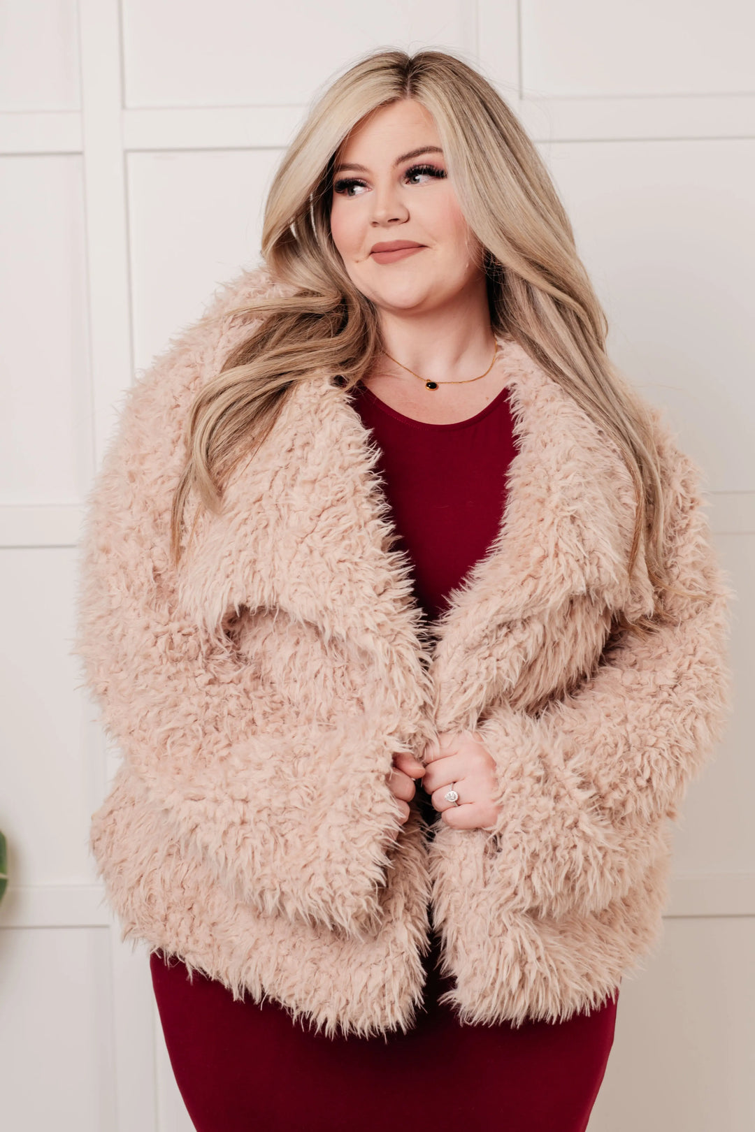 Disco Queen Faux Fur Coat Ave Shops