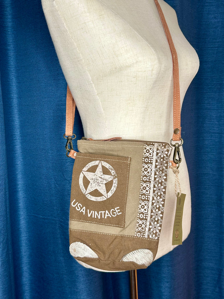 Vintage USA Passport Crossbody Bag