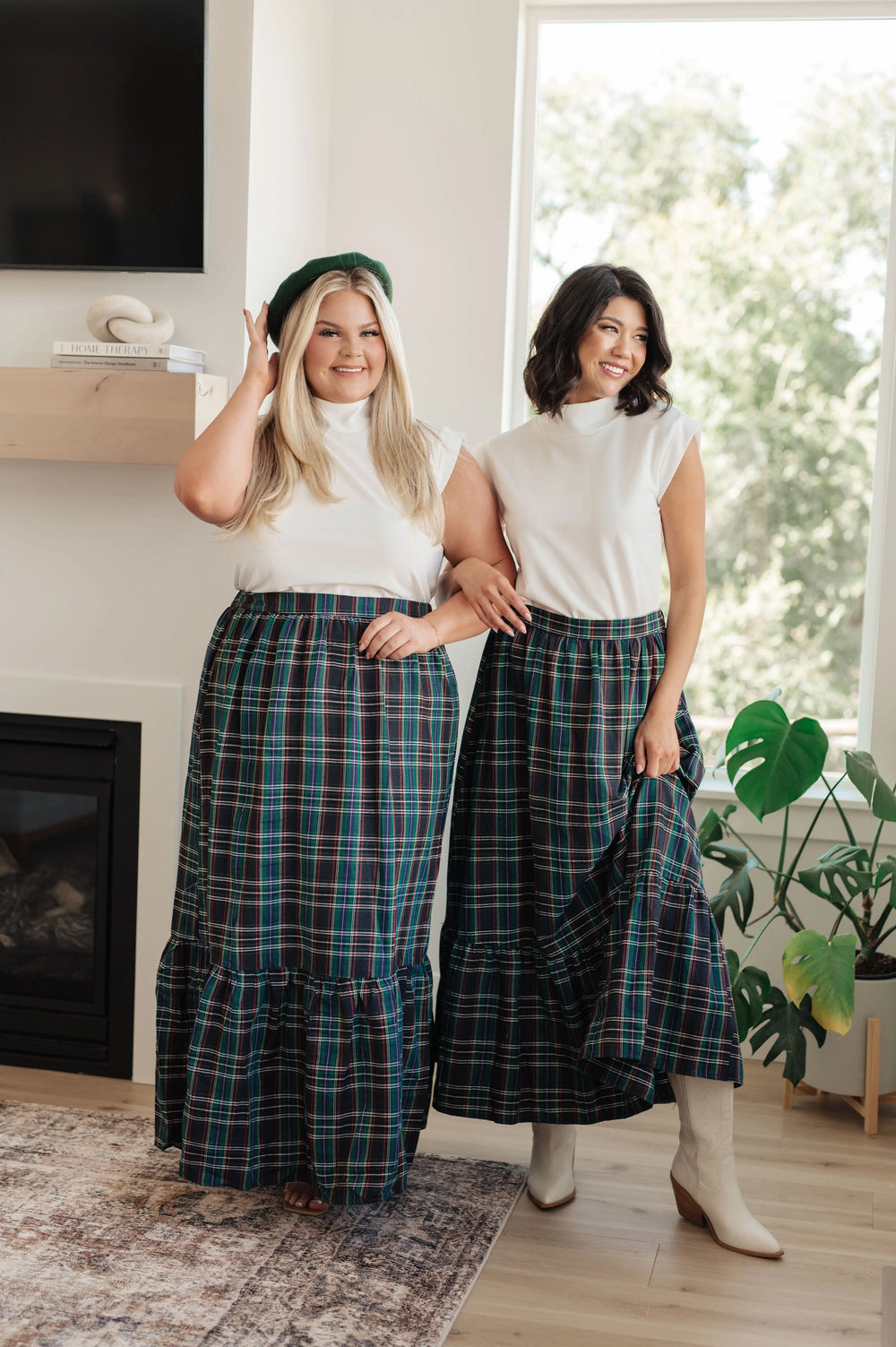 Plaid Perfection Maxi Skirt Ave Shops