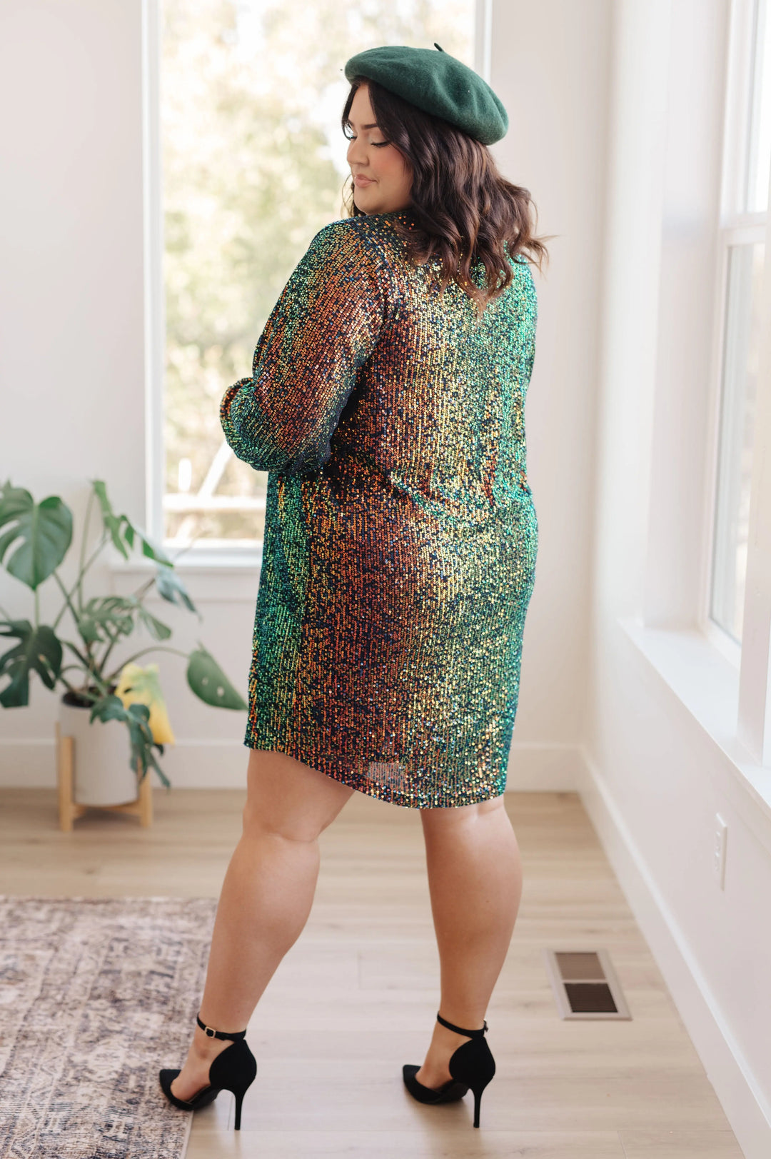 Shimmering Splendor Sequin Shirt Dress Ave Shops