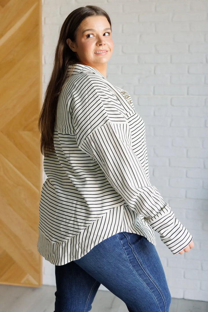 Striped Serendipity Pullover Ave Shops