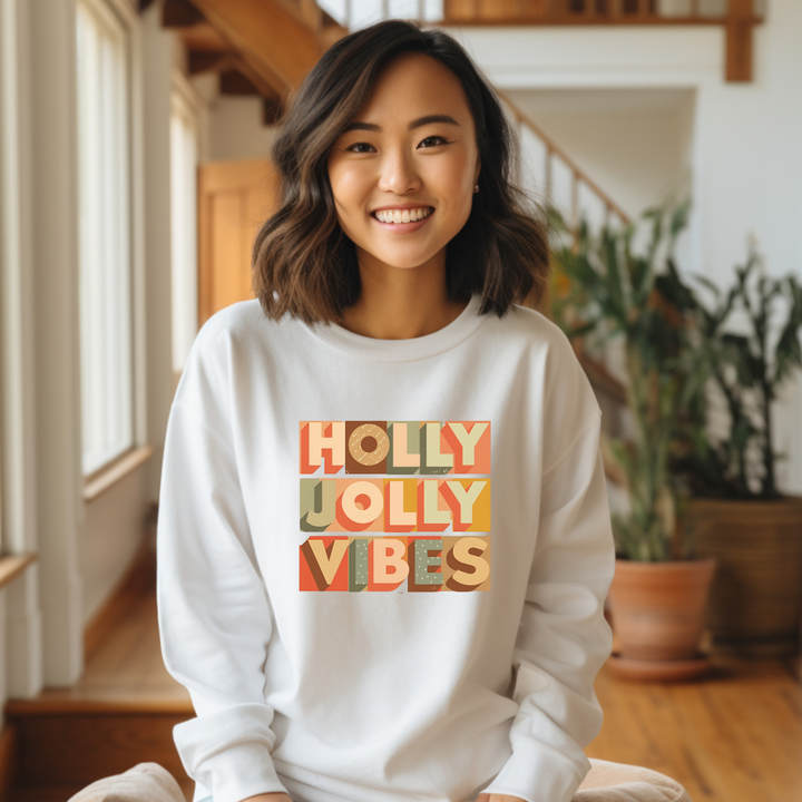 Holiday Sweatshirt - Holly Jolly Vibes