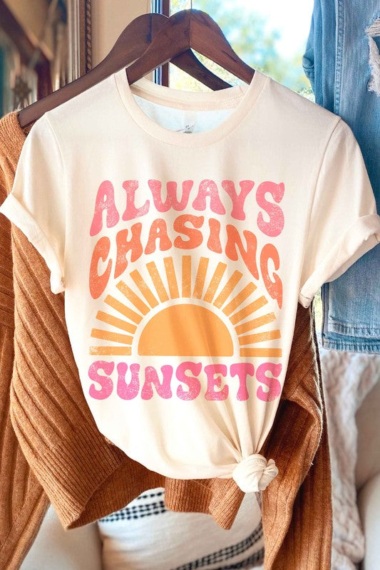 Always Chasing Sunsets Graphic Tee A. BLUSH CO.