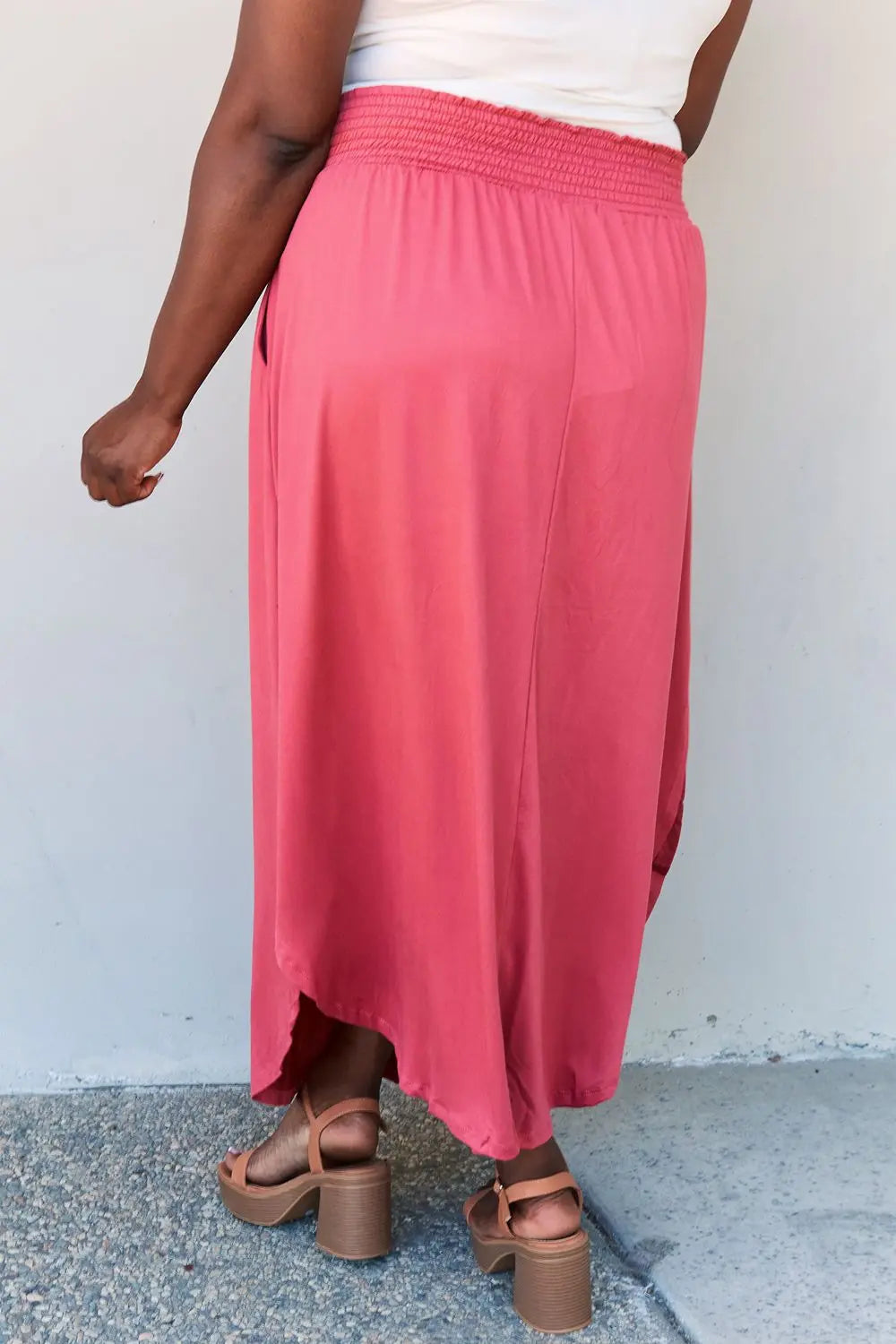 Doublju Princess Maxi Skirt in Hot Pink Trendsi