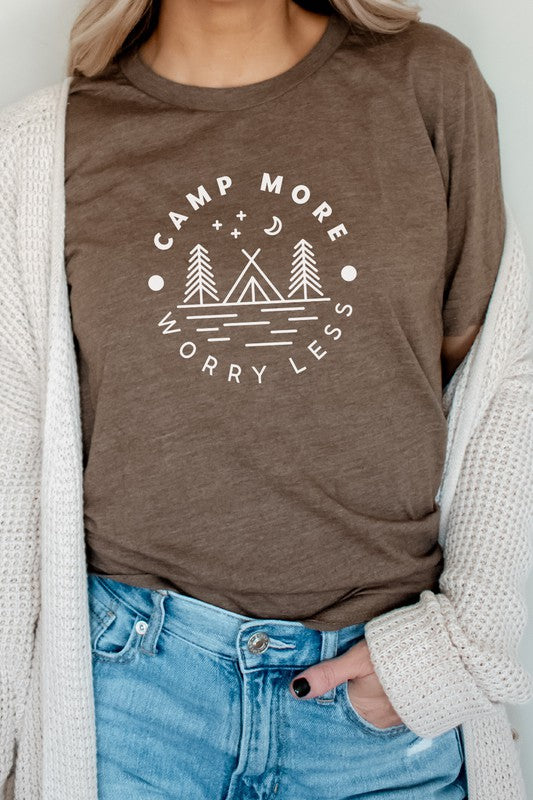 Camp More Worry Less Graphic Tee Kissed Apparel