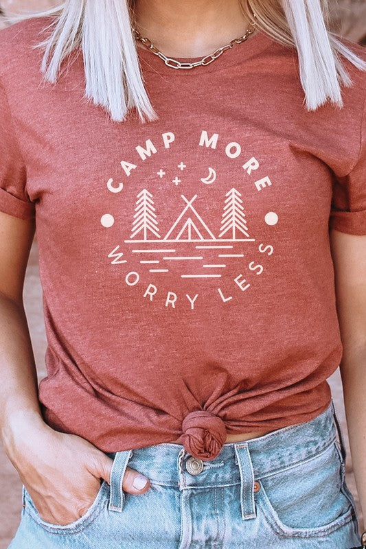 Camp More Worry Less Graphic Tee Kissed Apparel