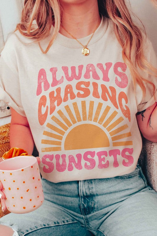 Always Chasing Sunsets Graphic Tee A. BLUSH CO.