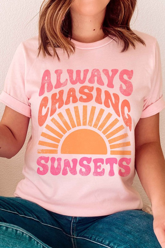 Always Chasing Sunsets Graphic Tee A. BLUSH CO.