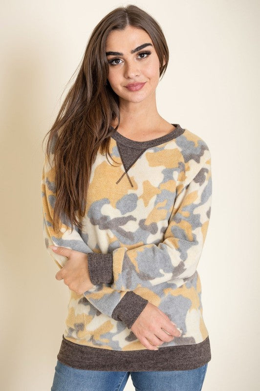 Camo Chic Pullover EG fashion