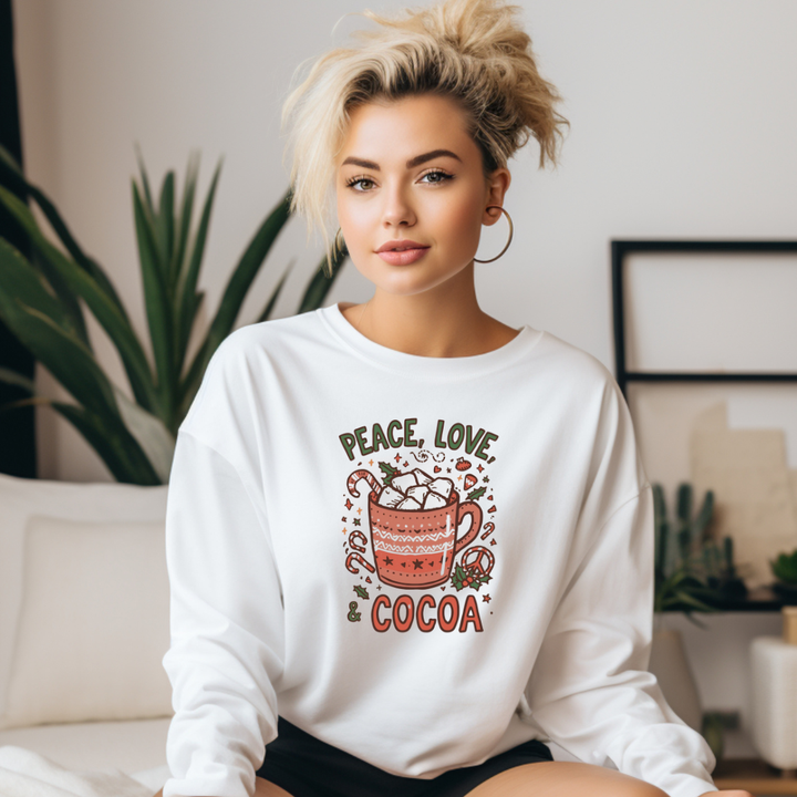 Vintage Peace Love Cocoa Sweatshirt